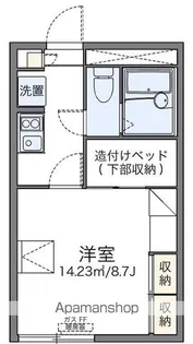 レオパレスオリーブ【2階】の間取り